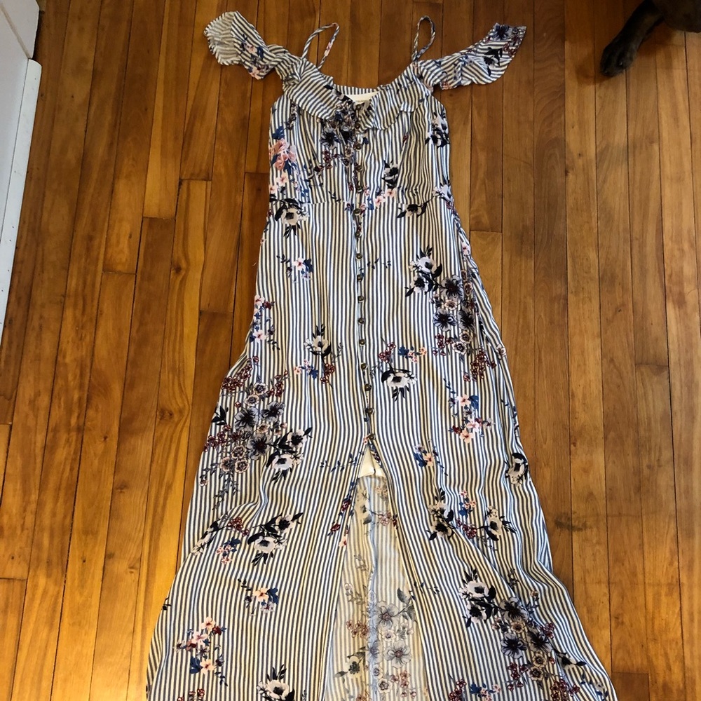 Maurice’s Flirty Floral Button Down Maxi Dress